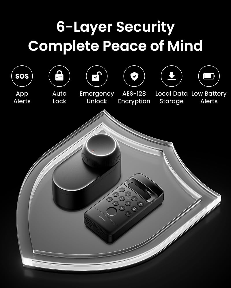 SwitchBot Keypad Vision with 3D Face Recognition for SwitchBot Smart Door Lock, Keyless Entry by Face, Fingerprint, Supports Virtual Passwords for Home Security - Image 3
