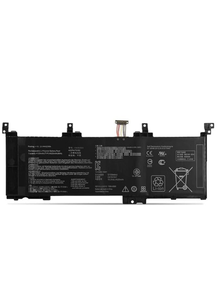 Terabyte Replacement C41N1531 Laptop Battery for Asus ROG Strix GL502VY GL502VY-1A GL502VY-DS71 DS74 GL502VS GL502VS-1A GL502VS-1E GL502VS-DB71 GL502VS-FY032 GL502VY-FY023T Notebook 0B200-01940100 - Image 1
