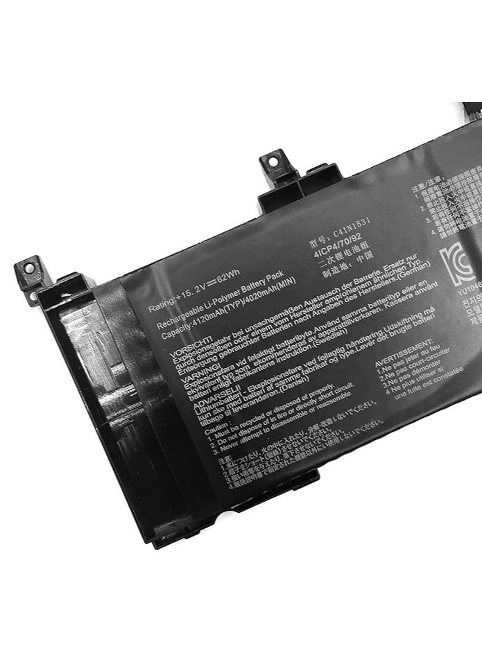 Terabyte Replacement C41N1531 Laptop Battery for Asus ROG Strix GL502VY GL502VY-1A GL502VY-DS71 DS74 GL502VS GL502VS-1A GL502VS-1E GL502VS-DB71 GL502VS-FY032 GL502VY-FY023T Notebook 0B200-01940100 - Image 2