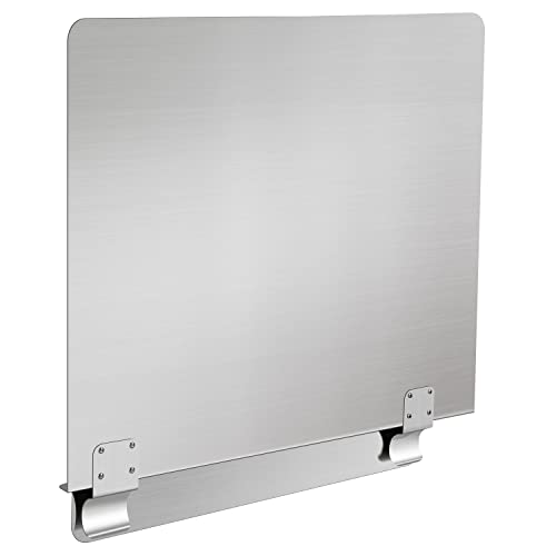 SDSNTE SDSNTE Coated Steel Commercial Deep Fryer Splash Guard 2012 W X 18 H Side Splash Universal fit clips stop oil from splattering Pack of 1 