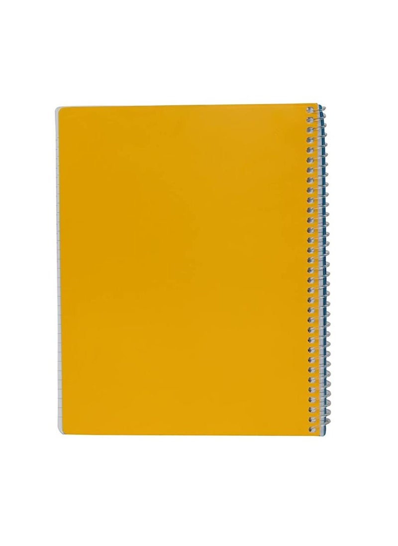 Maxi - Maxi Spiral Polypropylene 5 Subject Notebook 9.5" X 7" 200 Sheets, Assorted - Image 1