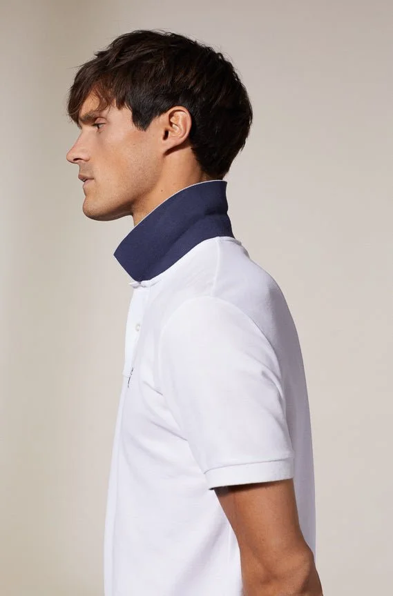 Vicomte A. Pablo White Polo 100% Supima Cotton