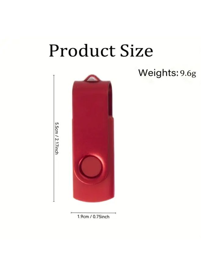 2 Pack 8GB USB 2.0 Flash Drive Red Office Storage Device - Image 2
