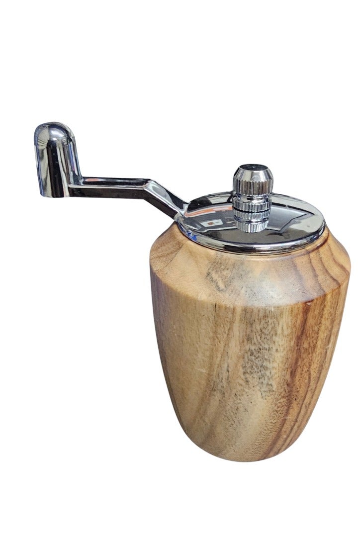 Wooden Pepper Grinder Hand-Operated Salt Pepper Shaker Mini Spice Grinder Manual Grinder for Kitchen BBQ - Image 1