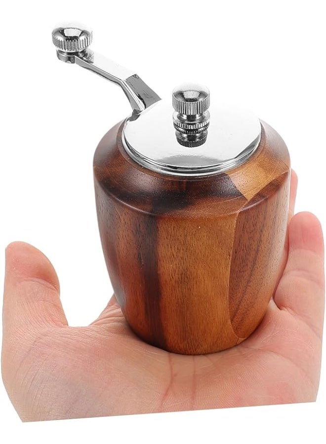 Wooden Pepper Grinder Hand-Operated Salt Pepper Shaker Mini Spice Grinder Manual Grinder for Kitchen BBQ - Image 5