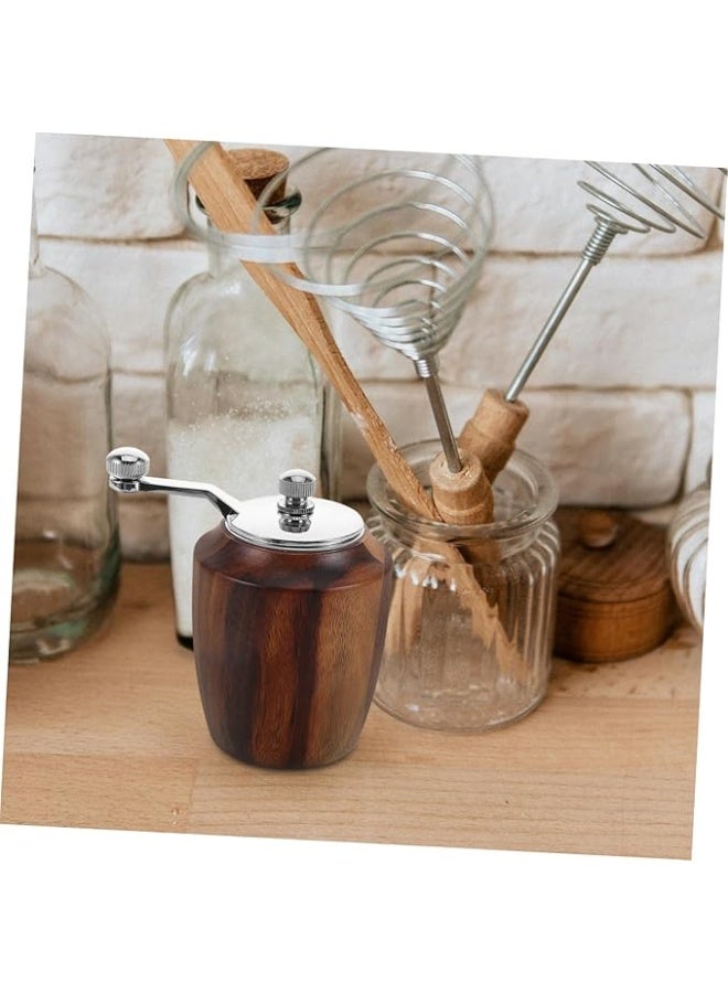 Wooden Pepper Grinder Hand-Operated Salt Pepper Shaker Mini Spice Grinder Manual Grinder for Kitchen BBQ - Image 4
