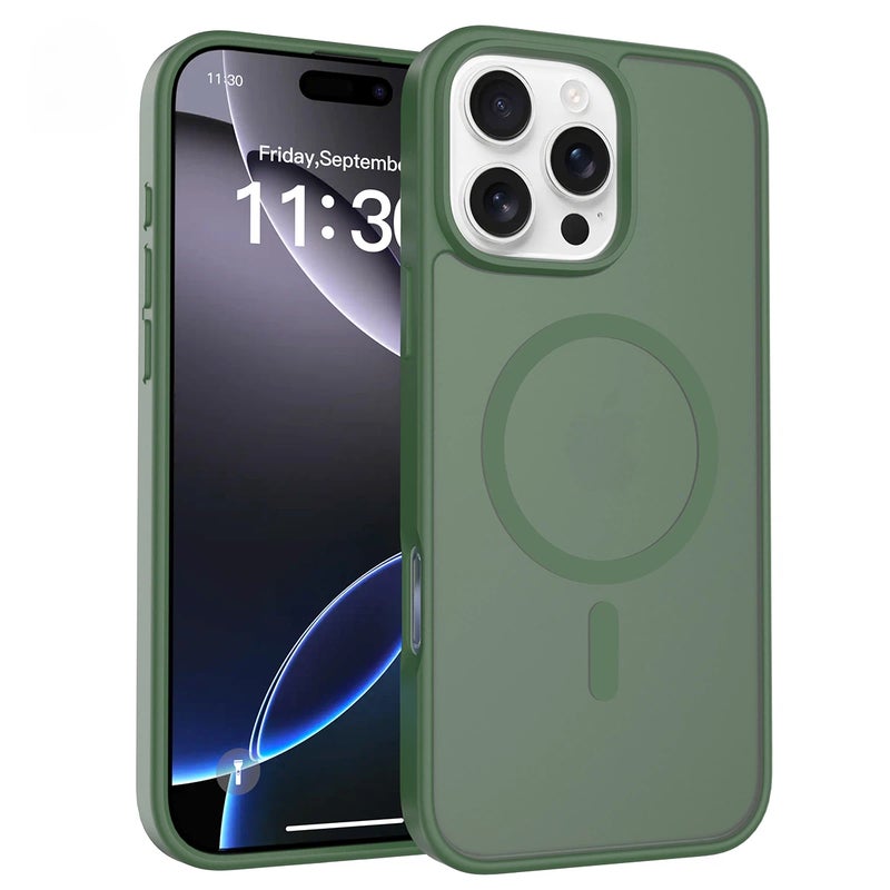 iPhone15Plus MagSafe Case Magnetic Back Cover,【Full Shockproof Protection】Translucent Matte Back - Image 1