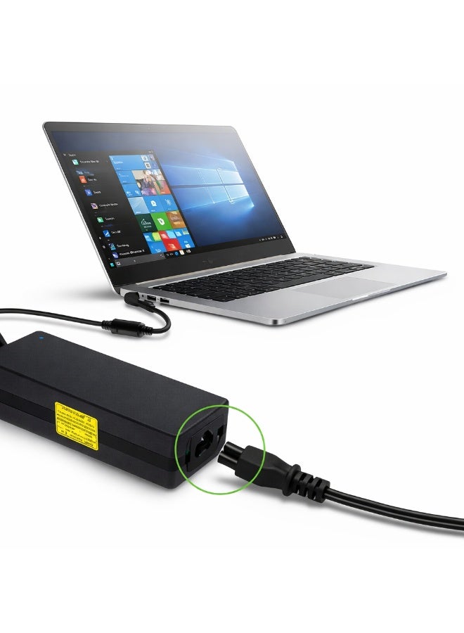 TP-BRIDGE 3 Pin Laptop Power Cable 1.5M | UK Plug Cloverleaf C5 Charger Cord | For Laptop, PC, Printer - Image 4