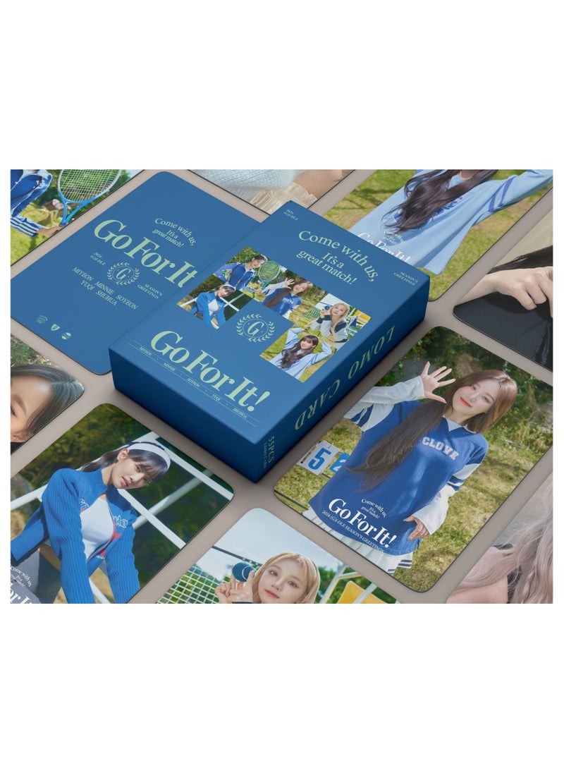 EHOME 55Pcs (G)I-DLE 2024 Season's Greetings Lomo Card  - Image 1
