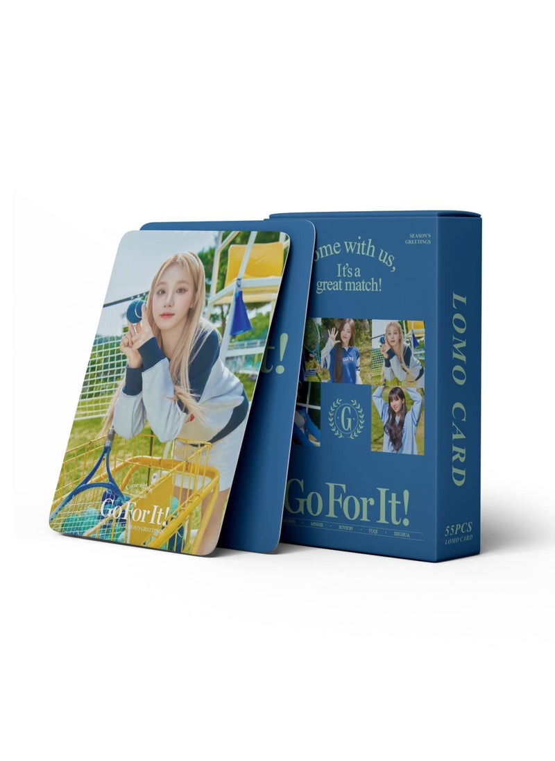 EHOME 55Pcs (G)I-DLE 2024 Season's Greetings Lomo Card  - Image 3