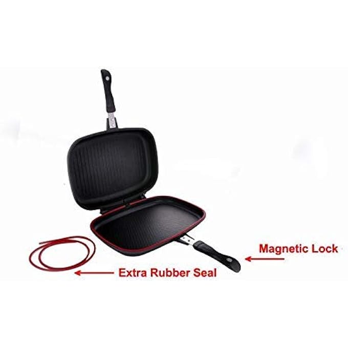 ديسيني مقلاة ضغط غير لاصقة من الألومنيوم مزدوجة الجوانب مقاس 40 سم - Image 3