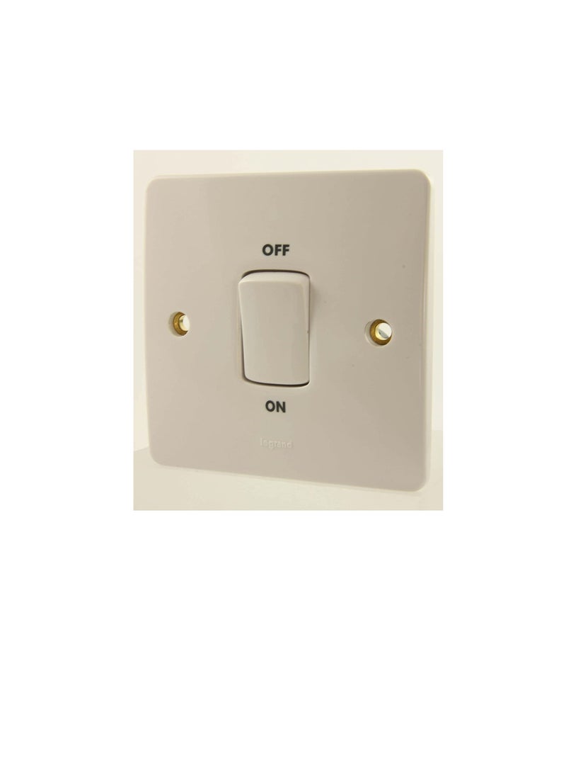 ليجراند سينرجي وايت - مفتاح لوحي ذو عمود مزدوج مع مؤشر طاقة 45A 250V - 730023 - Image 1