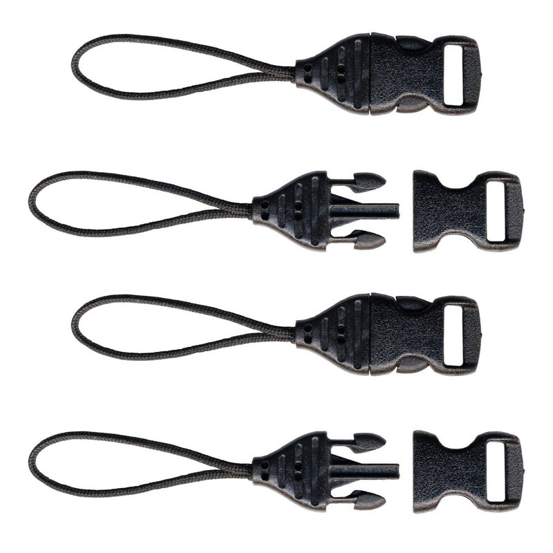 OP/TECH USA 1301082 Mini QD Loops - 1.5mm - System Connectors (Black) - Set for Cameras, Cell Phones & Binoculars - Image 1