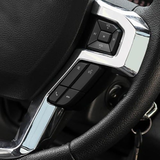 Keptrim for F-150 ABS Carbon Fiber Steering Wheel Cover Trim for 2015 2016 2017 2018 2019 2020 Ford F150, for 2017-2022 F250 F350, for 2018-2021 Ford  Expedition - Image 3