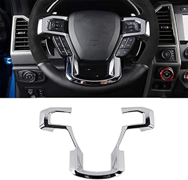 Keptrim for F-150 ABS Carbon Fiber Steering Wheel Cover Trim for 2015 2016 2017 2018 2019 2020 Ford F150, for 2017-2022 F250 F350, for 2018-2021 Ford  Expedition - Image 2