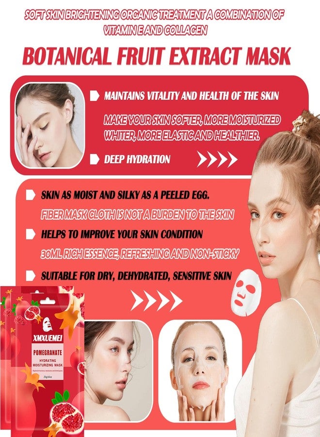 XMXueMei 20 Pcs Facial Sheet Mask Combo,Hydrating Face Mask,Easy to Use,Moisturizing Daily Sheet Mask - Image 2