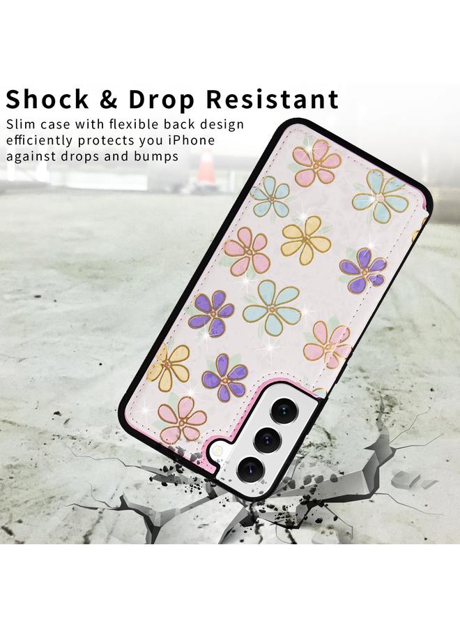 اس-توب جراب لهاتف Samsung Galaxy S22 5G مطبوع بمشبك مزدوج RFID مضاد للسرقة - Image 5