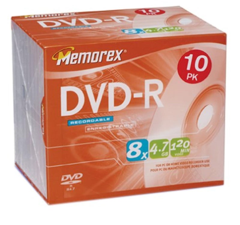 Memorex 4.7GB 8X DVD-R Media (10-Pack) - Image 3