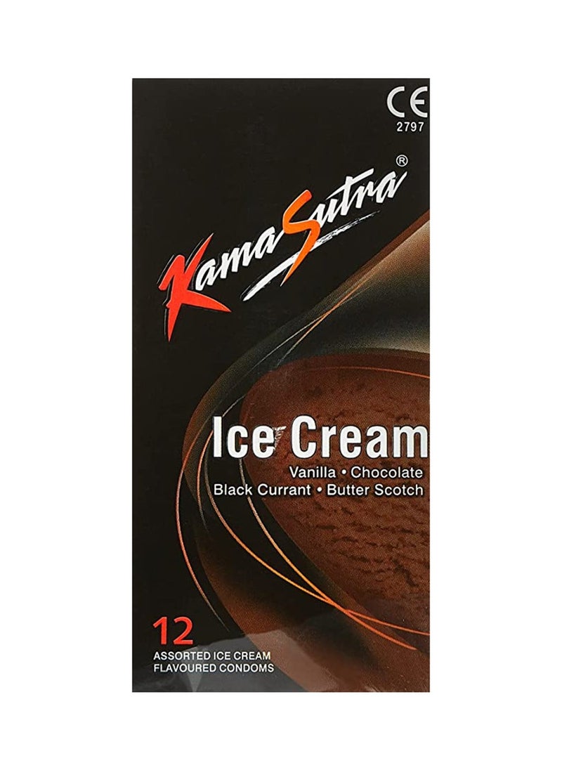 Ice Cream Flavour Condoms, 12 Pieces