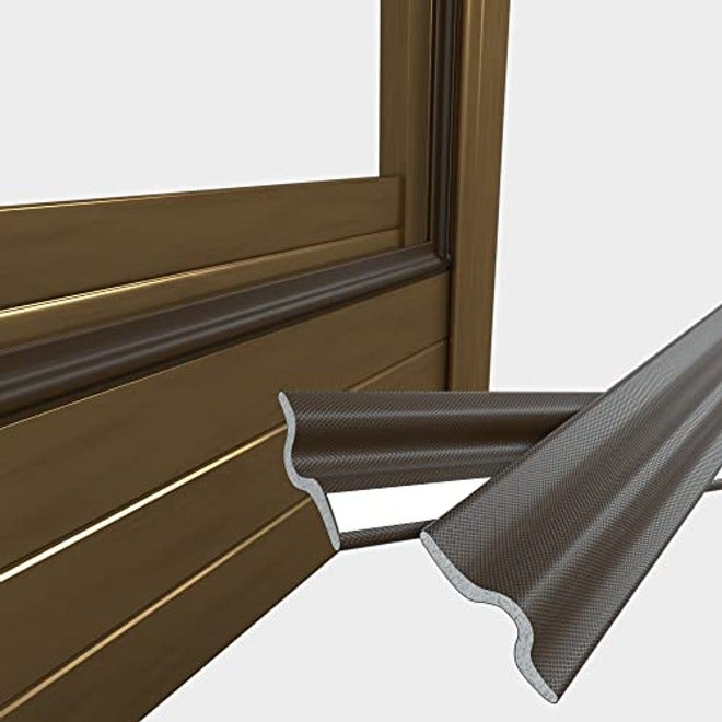 Kaylinster Weather Stripping Tape for Doors & Windows, Black Foam Seal Strip