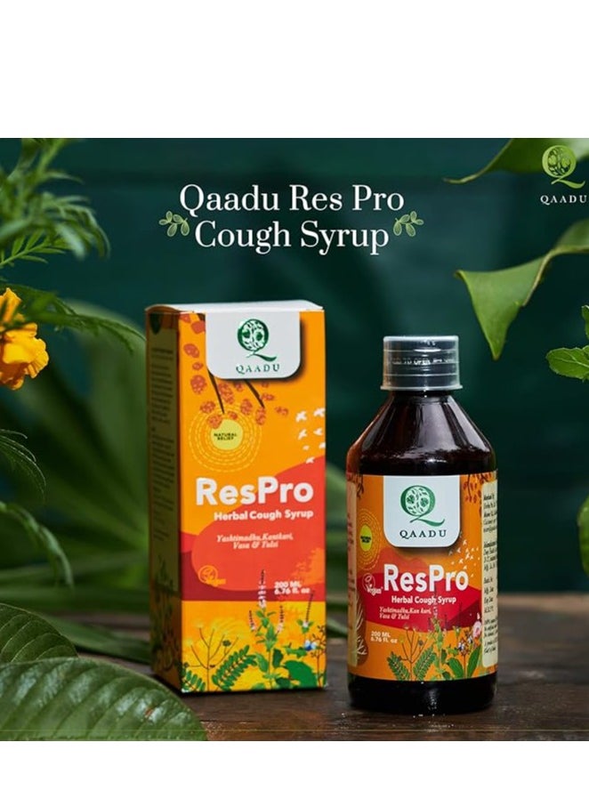 QAADU Respro Cough Syrup 200Ml  - Image 3