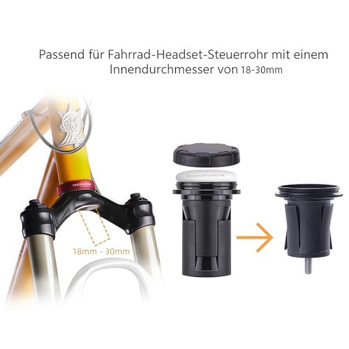 kimairy Bike Mount Hidden Compatible for Air-Tag, Mountain Bike Anti-Theft Protection Holder Waterproof for MTB Bicycle Suspension Fork with Inner Diameter 18-30mm (Air-Tag Not Included) - Image 3