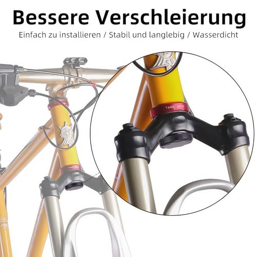 kimairy Bike Mount Hidden Compatible for Air-Tag, Mountain Bike Anti-Theft Protection Holder Waterproof for MTB Bicycle Suspension Fork with Inner Diameter 18-30mm (Air-Tag Not Included) - Image 2