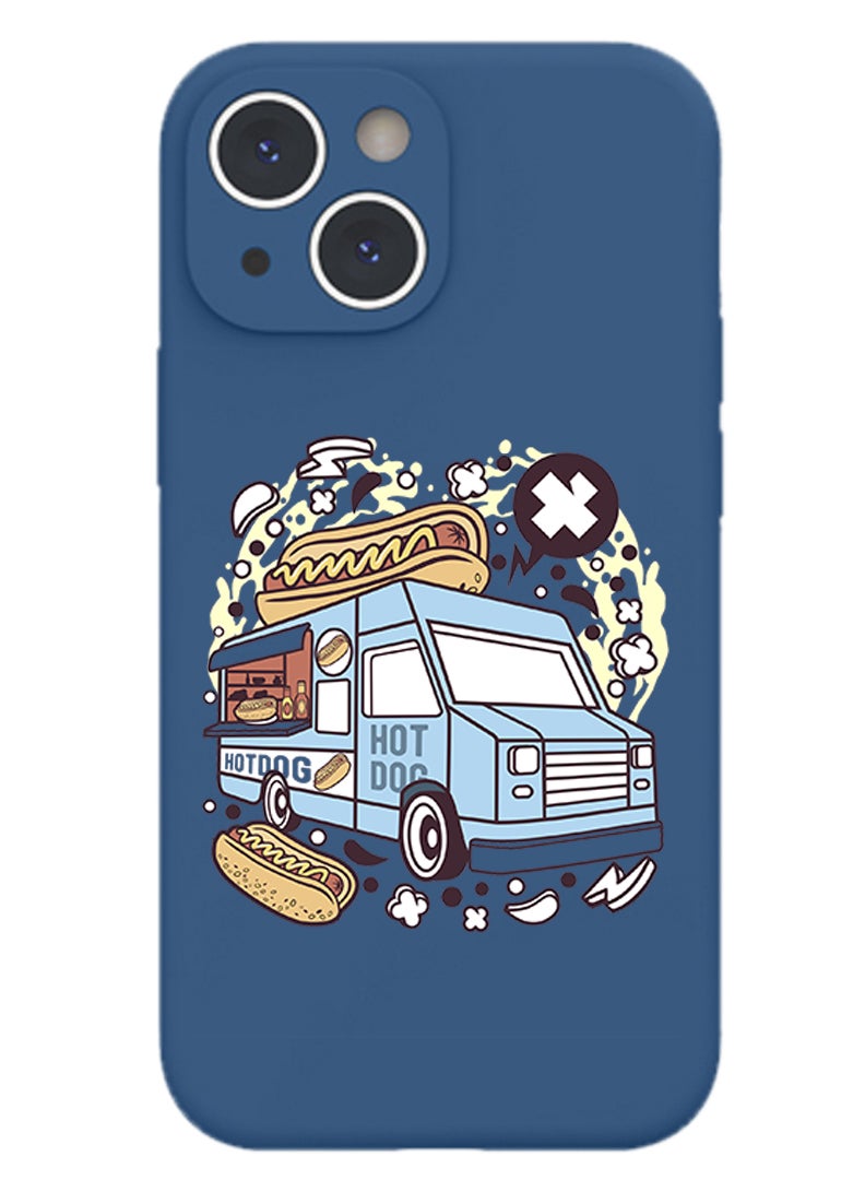 Theodor Protective Slim Fit Case Liquid Silicone Cover with Full Body Protection Anti-Scratch Shockproof Case For iPhone 15 Blue  - Hot mess express copy - Image 1