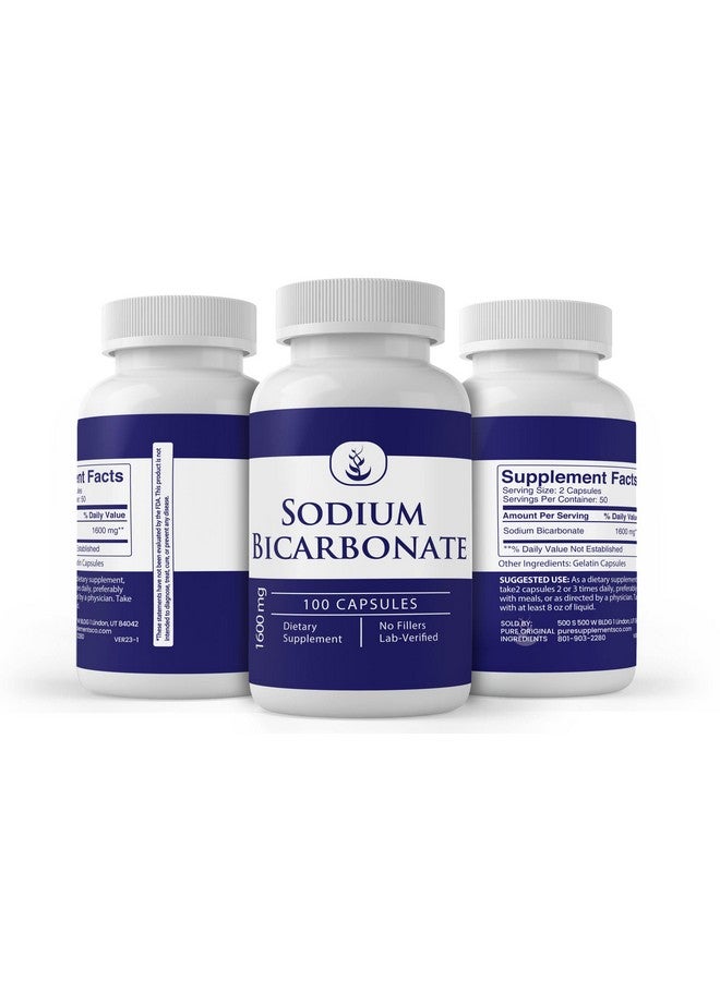 PURE ORIGINAL INGREDIENTS Pure Original Ingredients Sodium Bicarbonate (100 Capsules) Always Pure  - Image 4