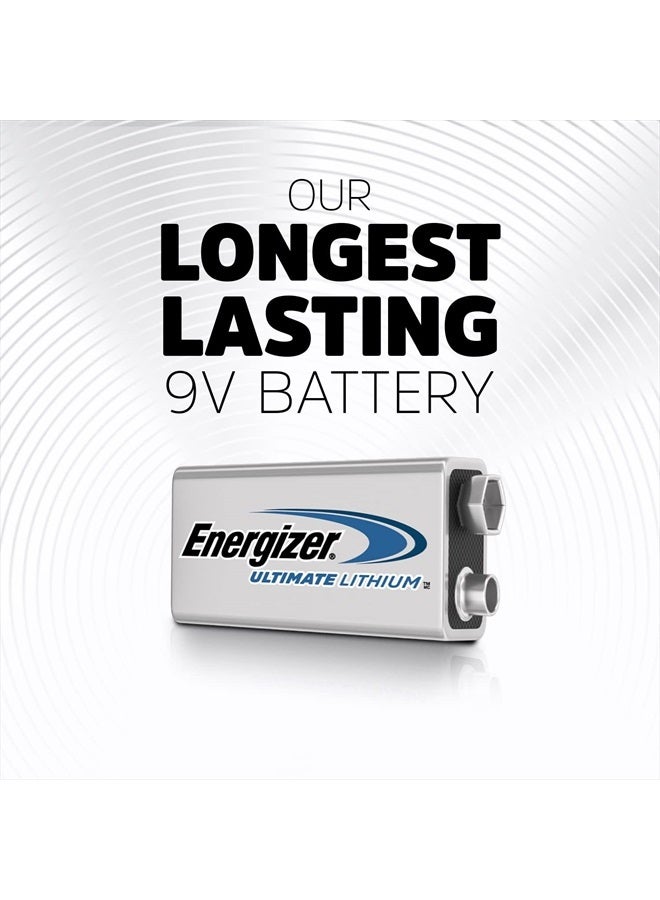 Energizer 9V Batteries, Ultimate Lithium, Original Version, 2 Count  - Image 3