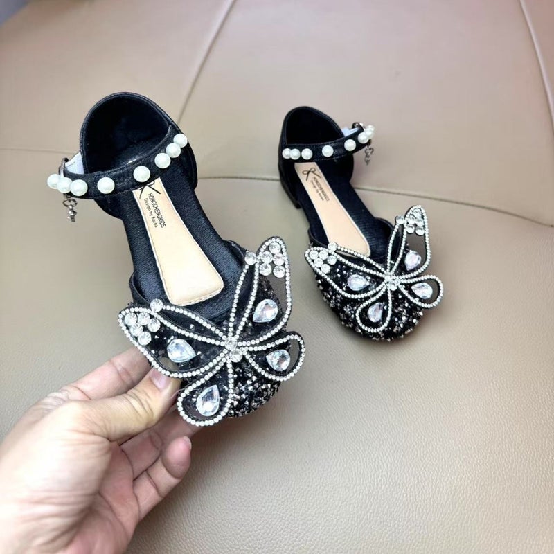 Fashion Semi Sandals Children'S Soft Bottom Baby Shoes Single-Layer Shoes Children'S Leather Shoes Girls' Princess Shoes - Image 4