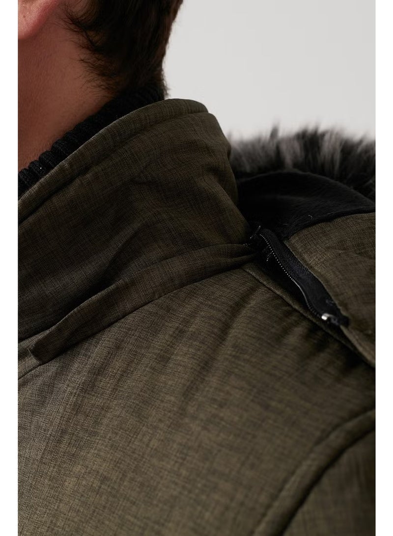 Buratti Plush Lined Water and Wind Resistant Cold Proof Slim Fit Coat Men'S COAT 5711051 - Image 4
