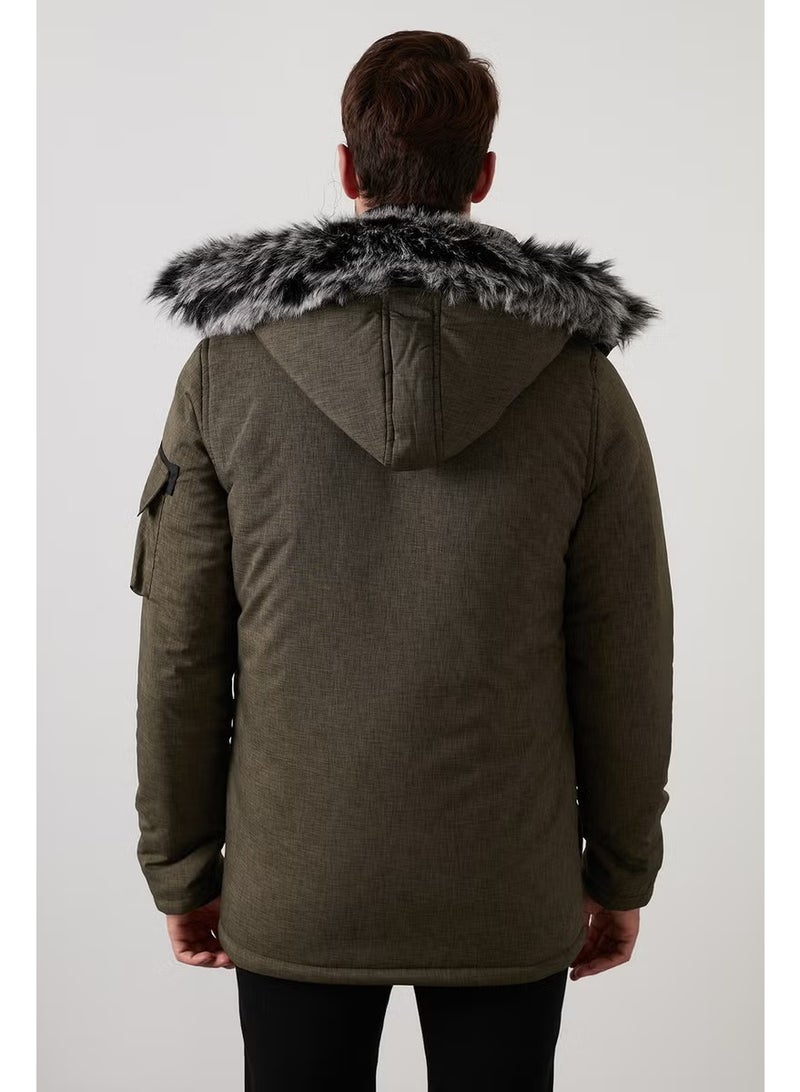 Buratti Plush Lined Water and Wind Resistant Cold Proof Slim Fit Coat Men'S COAT 5711051 - Image 5