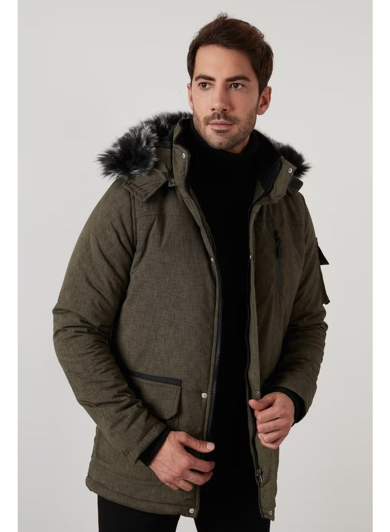 Buratti Plush Lined Water and Wind Resistant Cold Proof Slim Fit Coat Men'S COAT 5711051 - Image 1