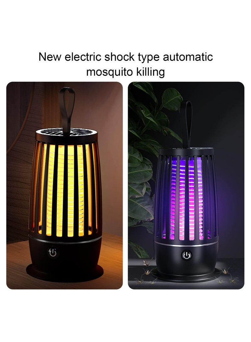 GUDOO Bug Zapper, Electric Mosquito Killer, Mosquito Zapper Lamp With Nightlight Mode, Rechargeable Mosquito Eradicator Indoor and Outdoor- Insect Killer with Trap Lamp for summer trip, camping - Image 4