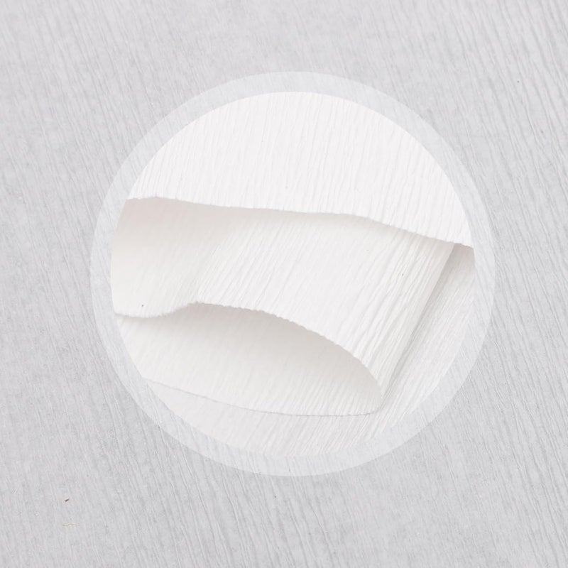 TOMETURE Crepe Paper Roll 180g White DIY Craft Wrinkled Paper for Flower Making and Floral Arrangements 50 X 250 Cm for Wedding Party and Home Decoration - Image 3