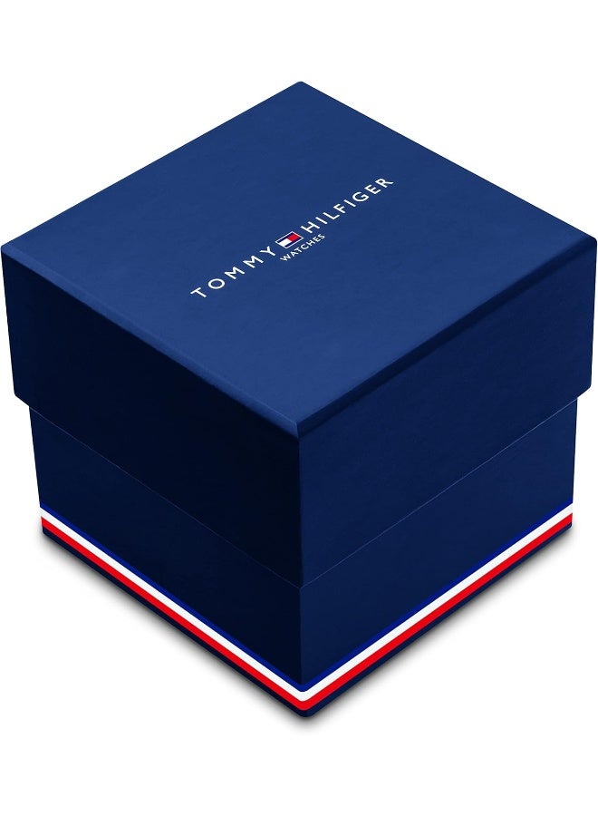 TOMMY HILFIGER Men's Black Dial Ionic Plated Thin Gold 2 Steel Watch - Image 5