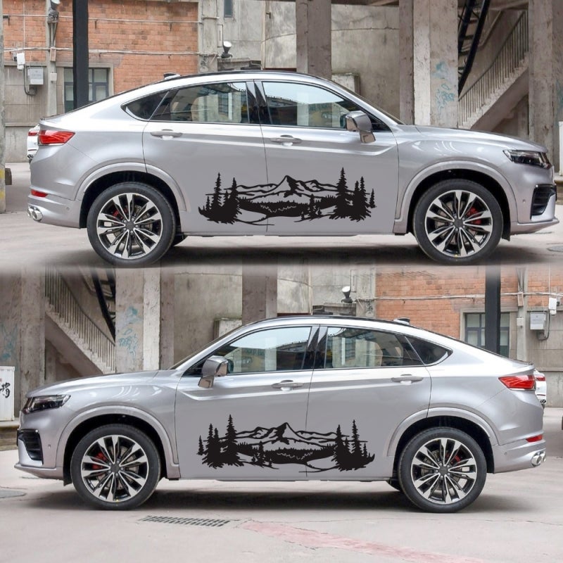 Waterproof Sticker: Black Premium PVC Durable Vinyl - Easy Installation & Removal Car Hood Decoration for Car Modification Enthusiasts - Image 5