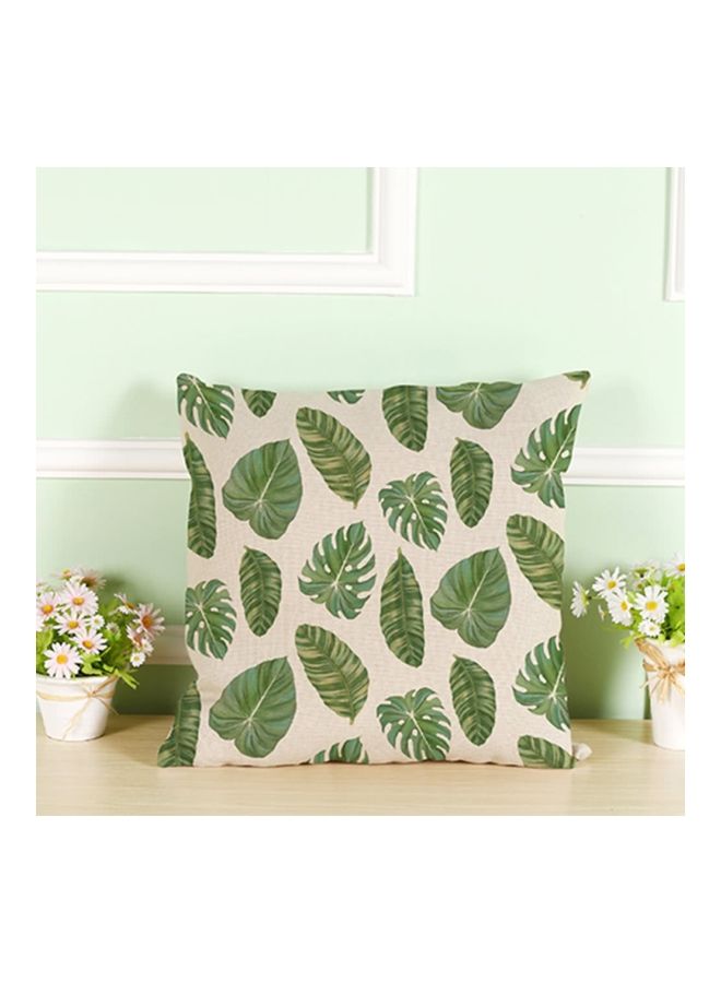 NIBEMINENT Decorative Cushoin Cover White/Green 12cm - Image 2