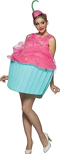 Kuriozud Halloween Ice Cream/Cupcake/Donut Costumes Cosplay Suit Dresses and Hat for Women Role-Playing Party Cosplay Outfits (Pink Blue, One Size) - Image 1