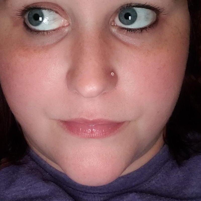 QWALIT خواتم أنف شفافة من QWALIT، دبابيس على شكل L، مثبت ثقب مرن، لون جلد البشرة، مثبت ثقب أنف للعمل 18g 20g بسطح مسطح - Image 4