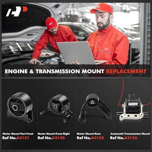 A-Premium 4PCS Engine Motor Mount and Transmission Mount Set Compatible with Mitsubishi Outlander Sport 2011-2021, Lancer 2008-2017, RVR 2011-2021, 2.0L 2.4L, Replace# 5105511AE 68032586AF - Image 2
