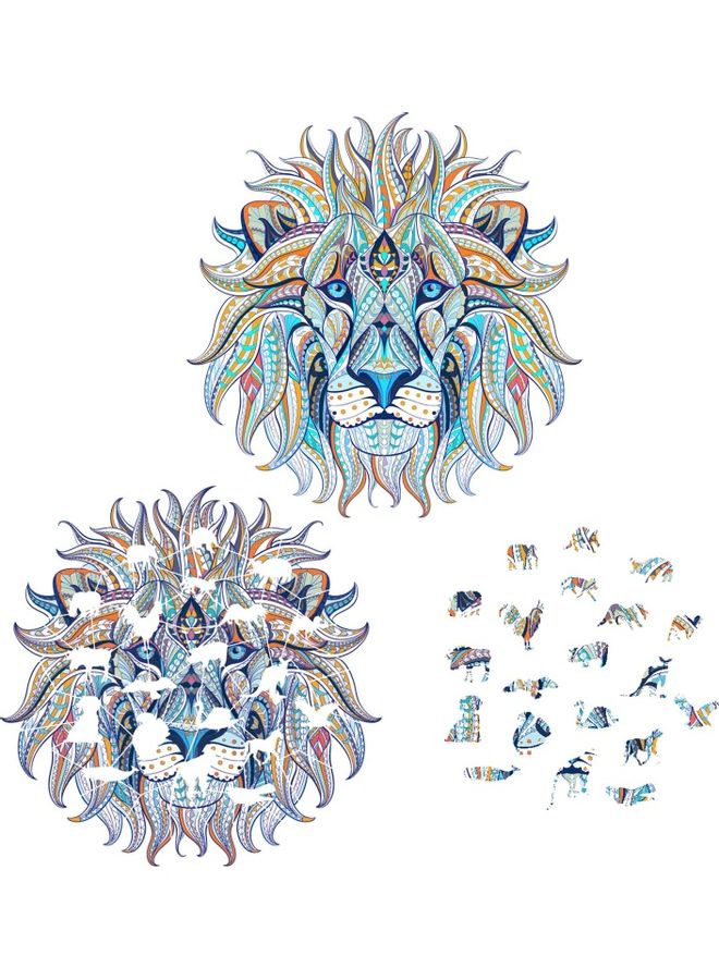 180 قطعة -ج puzzle حيوانات بأشكال 20 × 4 × 18 سم - Image 5