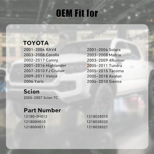 Anleecap Engine Oil Filler Cap Replacement For 2001-2018 Toyota 4Runner Tacoma Tundra Camry Corolla Highlander Avalon FJ Cruiser Matrix RAV4 Sienna Solara Venza Yaris Scion TC, 12180-0H012 - Image 2