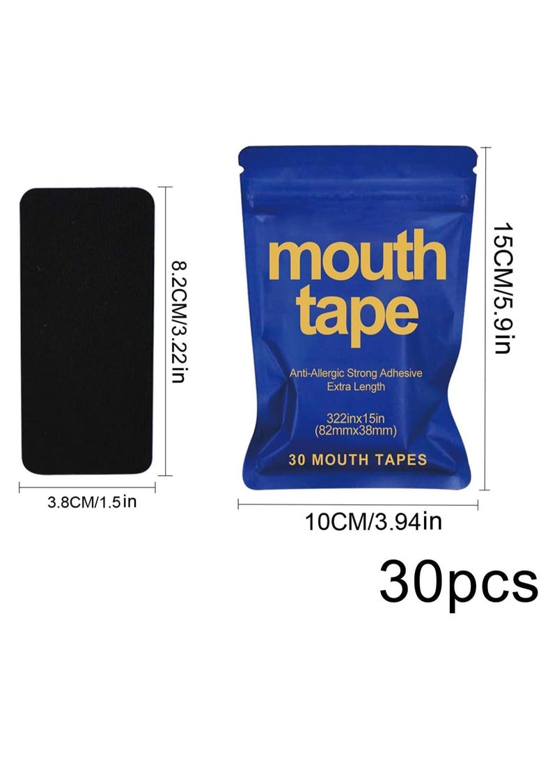 CMGTYYD CMGTYYD Sleep Tape Strips, 30 Pcs Mouth Tape for Sleeping, Anti Snoring Mouth Strips, Anti Snoring Aid for Men & Women, Reusable Hypoallergenic Premium Quality Snoring Strips Pain-Free Removal  - Image 5