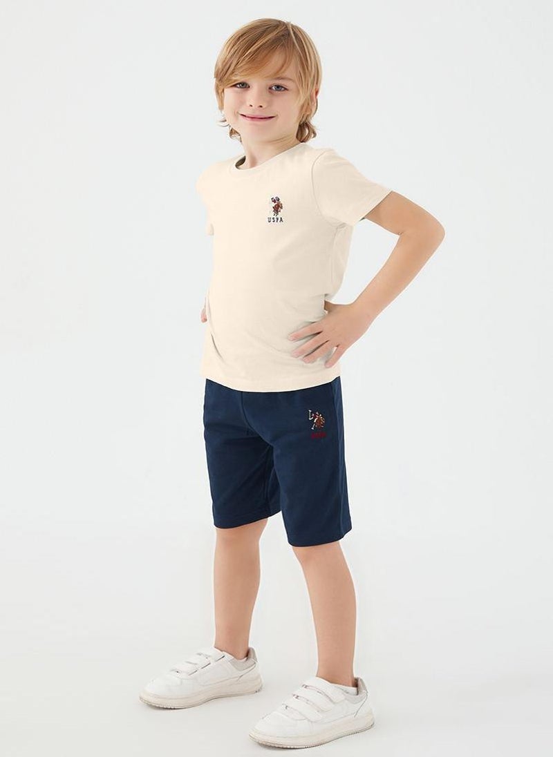 U.S. Polo Assn. U.S. Polo Assn. Boys White Bermuda Set  - Image 2