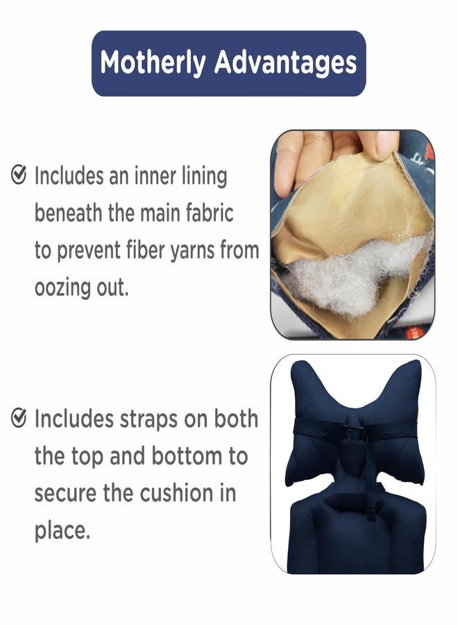 Motherly Baby Stroller Seat Cushion | Reversible and Universal Fit Pad for Strollers, High Chairs, Car Seats & Rockers | Soft, Breathable Pram Liner with Secure Straps & Safety Belt Slot - Image 3