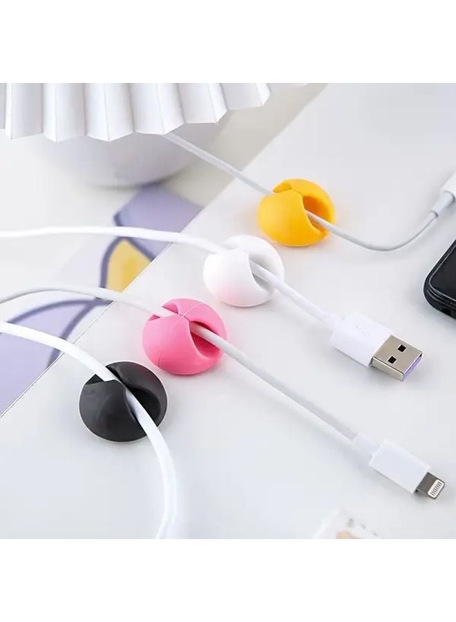 10pcs Color Mix Self Adhesive Cable Clips For Desk Car Wire Management - Image 3