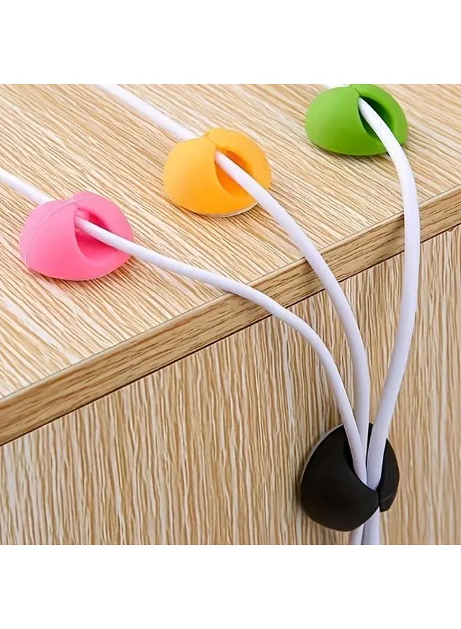 10pcs Color Mix Self Adhesive Cable Clips For Desk Car Wire Management - Image 5