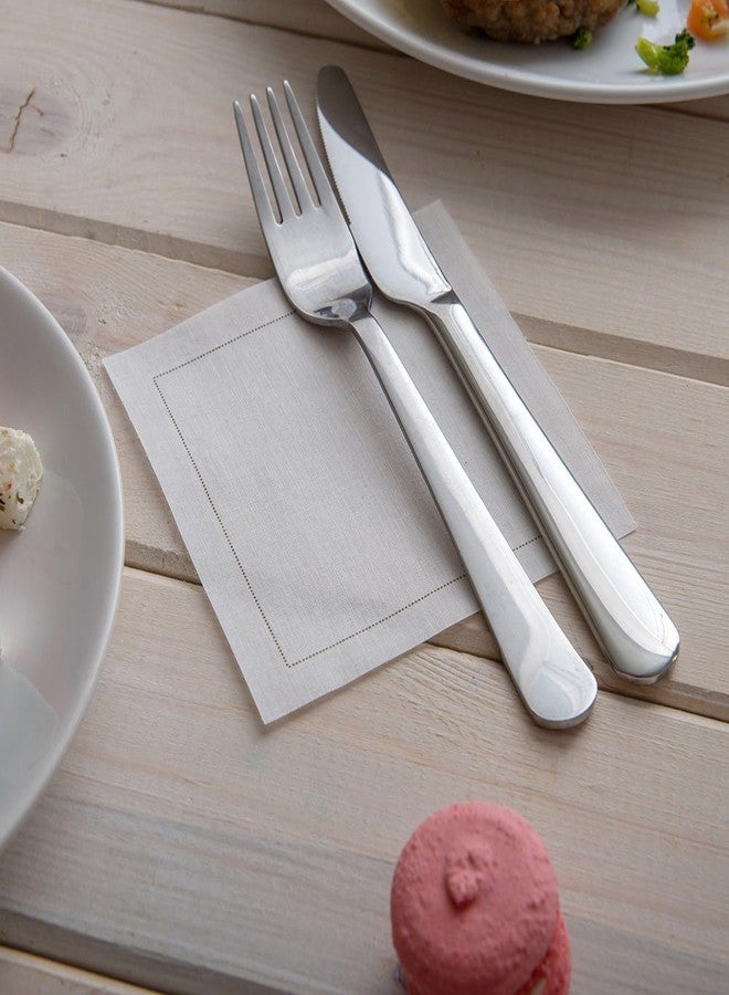 Restaurantware Napluxe Organic Cotton Cocktail Beverage Napkins - Soft and Durable 4.5" x 4.5" Ecru Paper Napkins - Disposable and Recyclable - 50-CT Roll- Restaurantware - Image 3